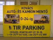 Kovács Autó és Kamionmentő ponyvadekor