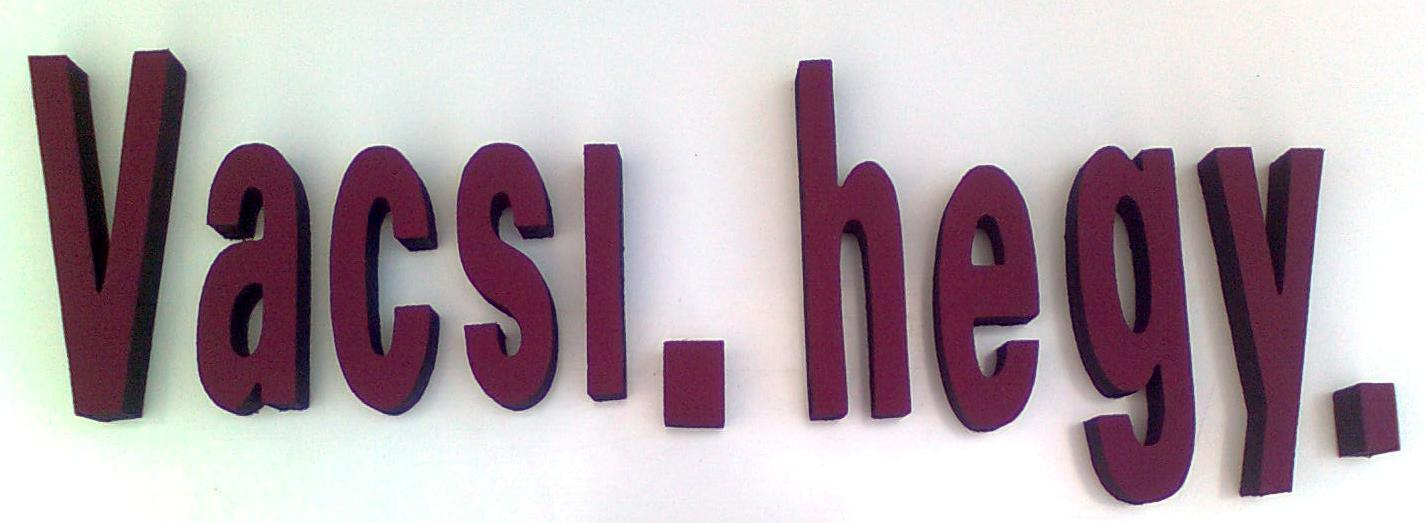 Plasztikus betű Plasztikus betű 8