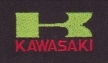 Hímzett Kawasaki logo